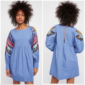 Free People Mini Obsessions Embroidered Dress M